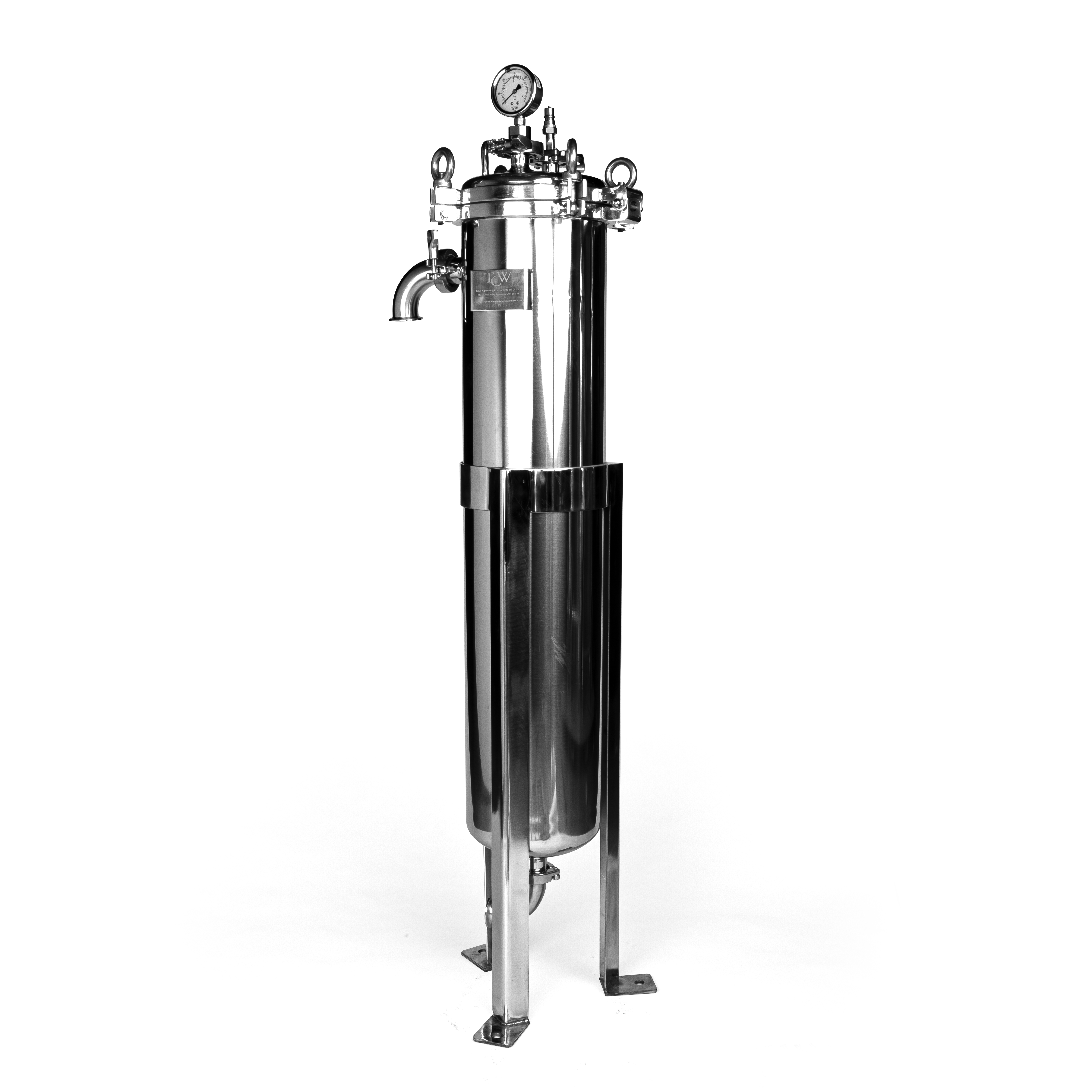 Stainless Steel Bag Filter Housing, Size #2