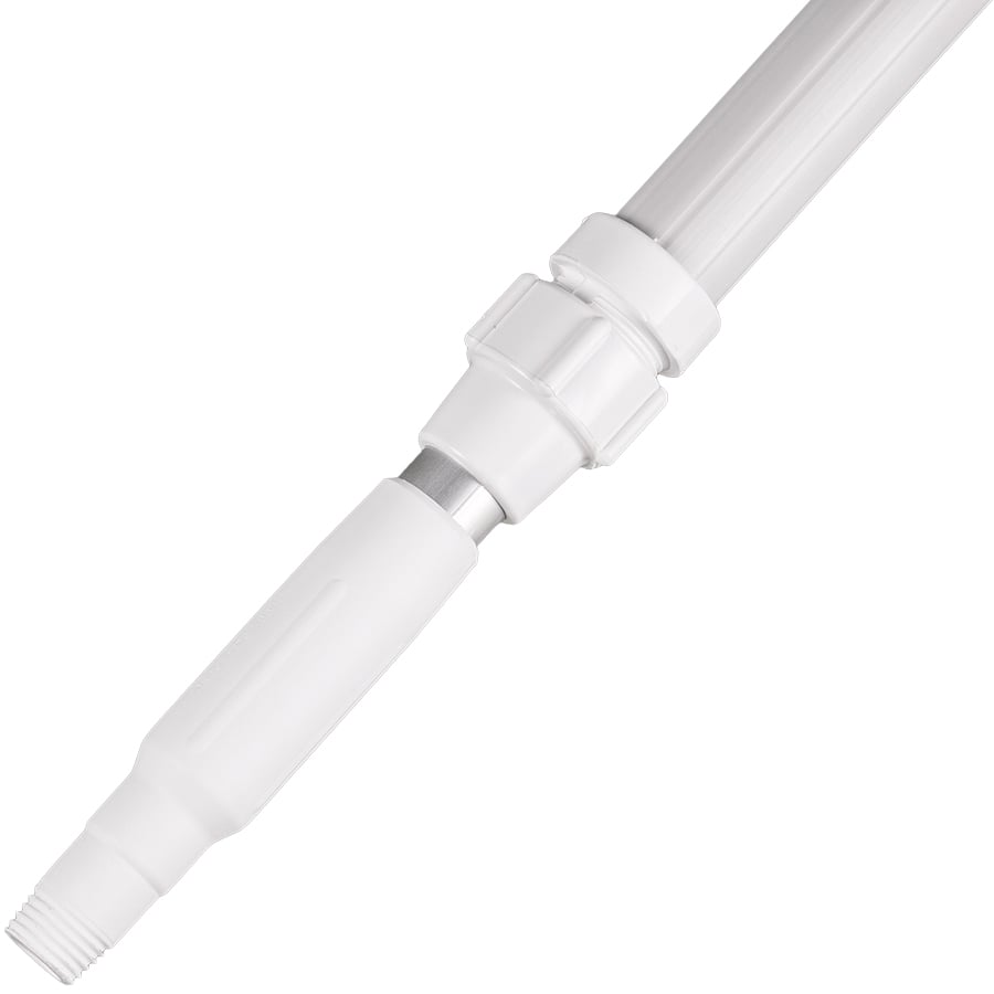 VIKAN Aluminum Telescopic Handle, waterfed, w/Metal Nozzle,  63"-114", White, 2973Q5