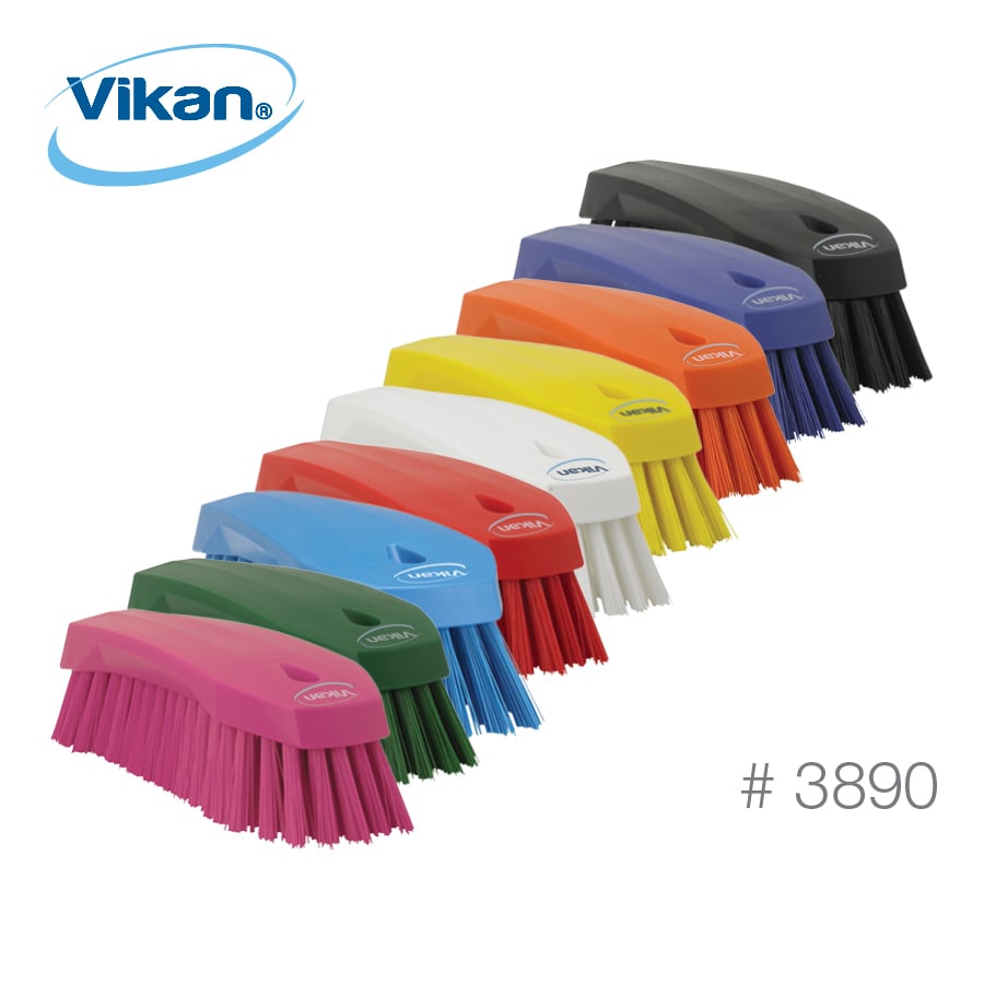 Vikan Flared Scrub Brush, Stiff, 3890