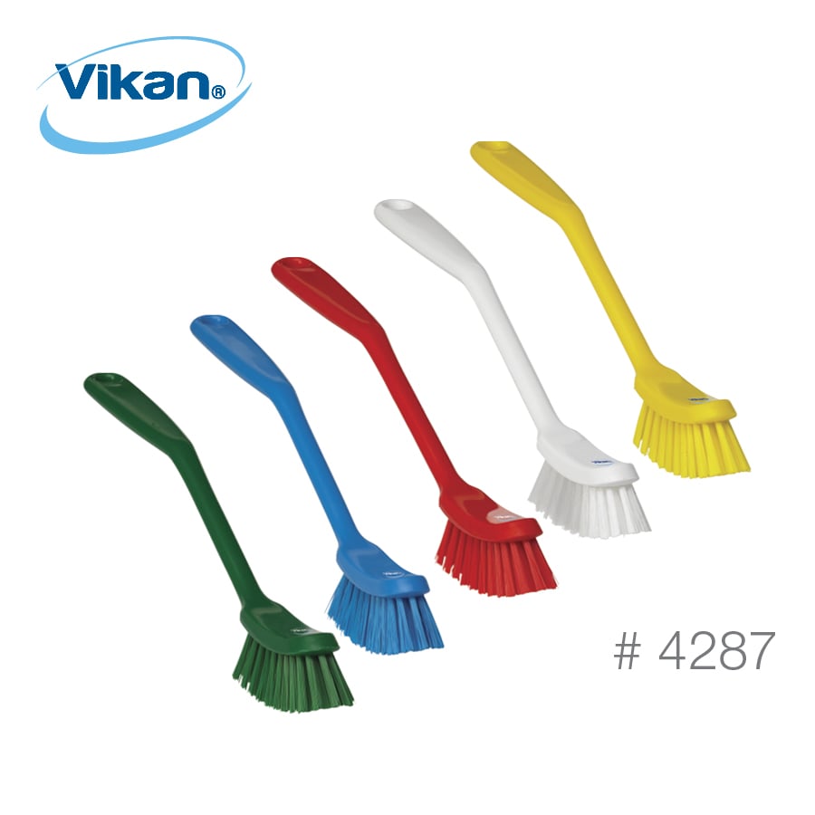 Vikan Dish Brush, Narrow, Medium, 4287