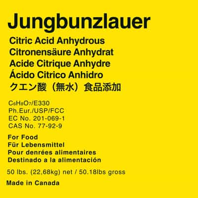 Jungbunzlauer Citric Acid