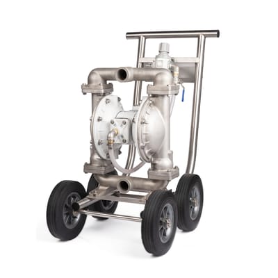Sandpiper T15 Wine & Beer AODD Pump on a Cart