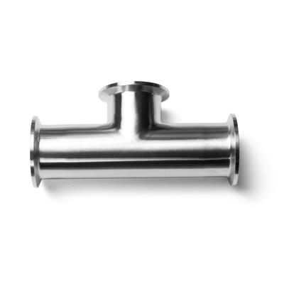 Stainless steel tri clamp instrument tee