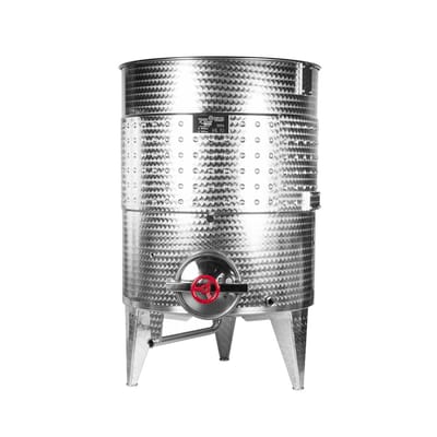 Variable capacity conical bottom tank with jacket