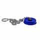 Blue dust cap with chain