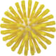 Vikan Medium Pipe Brush, Ø5.0", Yellow