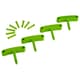 Vikan Wall Bracket Replacement Hooks, Lime
