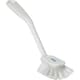 Vikan Medium Dish Brush w/ Scraper, White