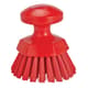 Vikan Round Stiff Scrub Brush, Red, 38854