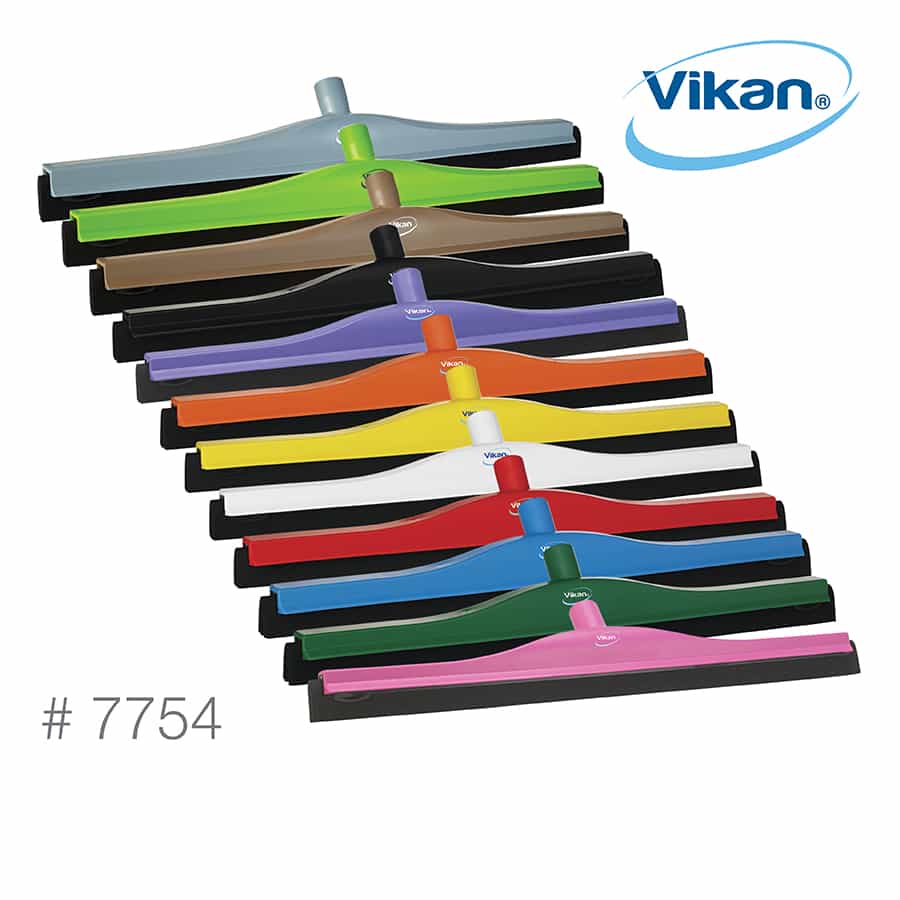 Vikan 71409 Rubber Polypropylene Frame Single Blade Squeegee - 16 Inch, Ultra-Hygienic For Food Safety & Cleaning - View #5