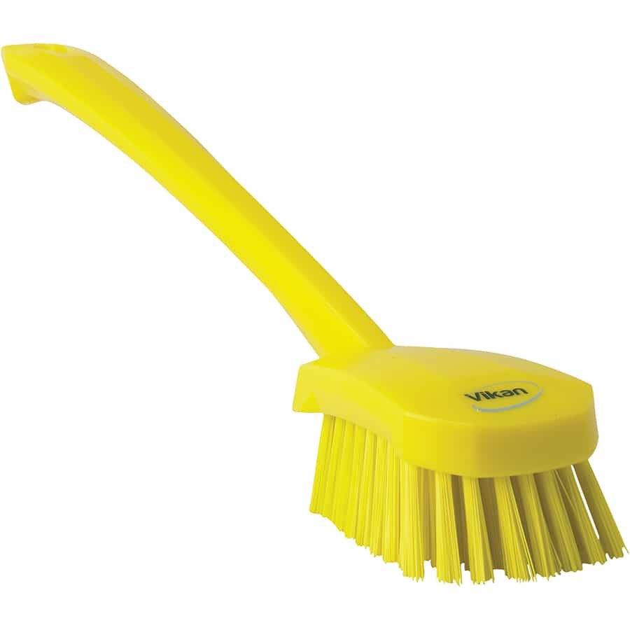 Vikan Long Handle Scrub Brush, Stiff, 4186 | TCW Equipment