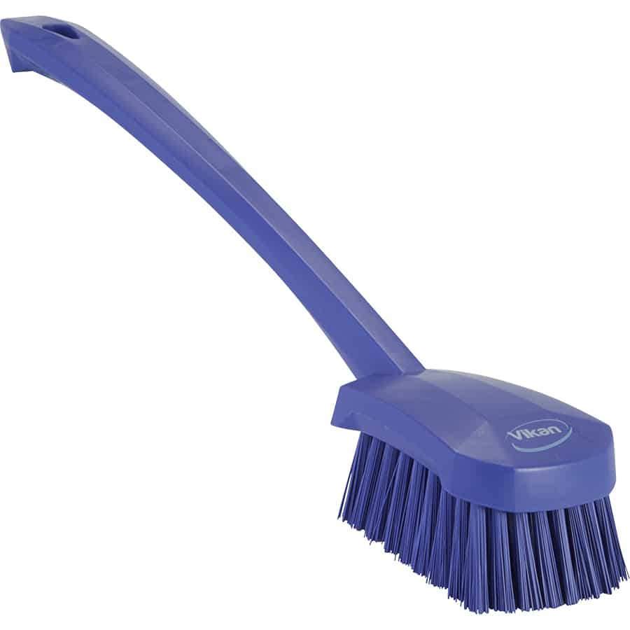 Vikan Long Handle Scrub Brush, Stiff, 4186 | TCW Equipment