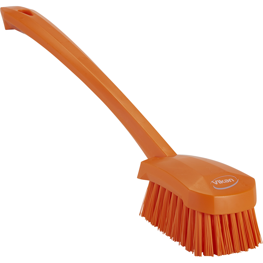 Vikan Long Handle Scrub Brush, Stiff, 4186 | TCW Equipment